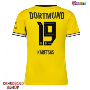 Borussia Dortmund Konstantinos Karetsas #19 Hjemmebanetrøje Dame 2026-27 Kort ærmer Borussia Dortmund Konstantinos Karetsas #19 Hjemmebanetrøje Dame 2026-27 Kort ærmer
